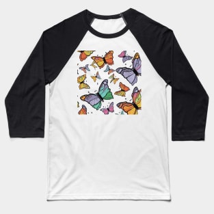 Butterflies Baseball T-Shirt